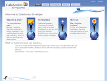 Tablet Screenshot of caledonian-envelopes.com
